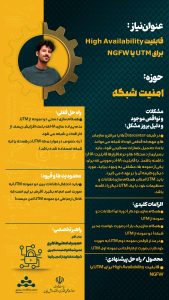 پوستر قابلیت High Availability برای UTM یا NGFW حوزه امنیت سایبری