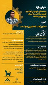 پوستر واحد کنترل خودرانی تراکتور با قابلیت سفارشی سازی برای تراکتورهای مختلف حوزه خودرو