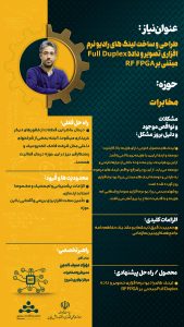 پوستر طراحی و ساخت لینک های رادیو نرم افراری تصویری و داده حوزه مخابرات