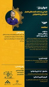 پوستر طراحی و ساخت گجت های همیار نابینایان و ناشنوایان حوزه سلامت