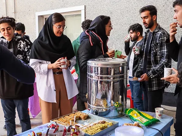 پذیرایی در رویداد دانشگاه شیراز